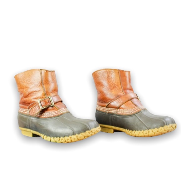 Vintage LL Bean Maine Pull On Hunting Duck Boots Size 6 - Picture 3 of 9